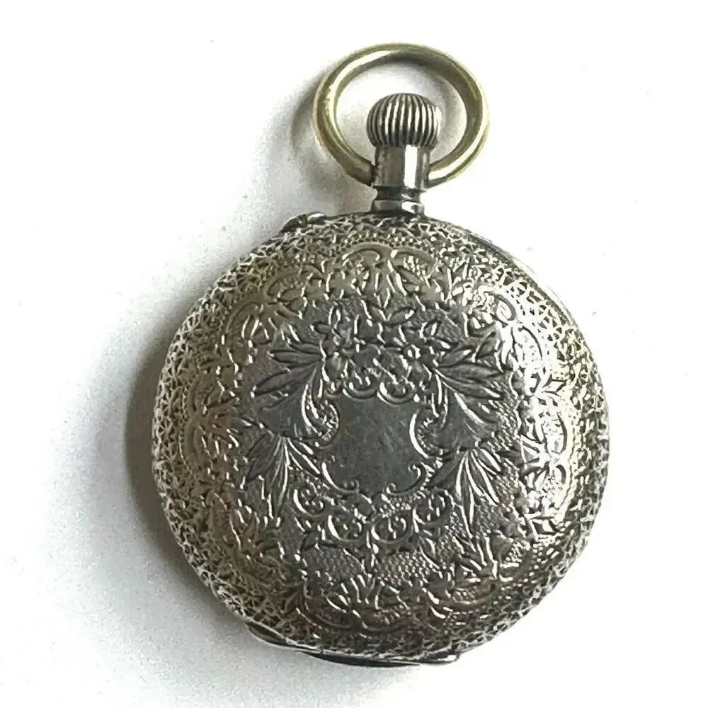 Joseph Walton 1884 Sterling Silver Half-Hunter Pocket Watch
